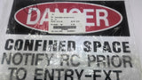Danger Confined Space Signs 10 X 14 Lot Of 8