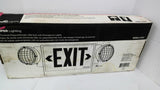 Cooper Lighting LPX70RWHDH W/Emergency Lighting Heads Red LED Exit Sign