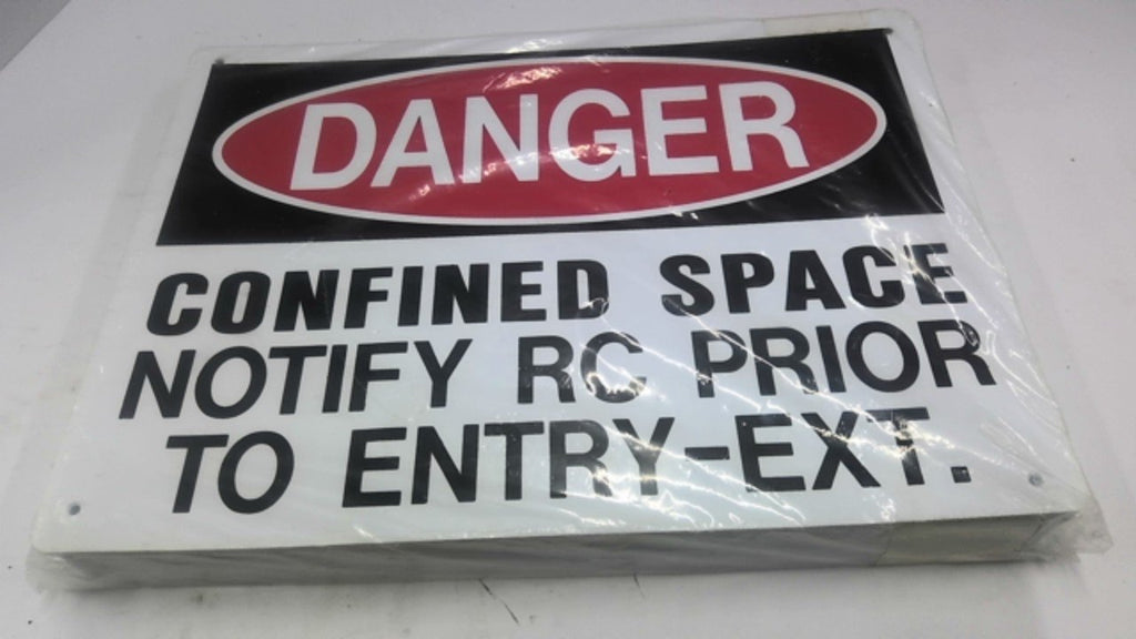 Danger Confined Space Sign Lot OF 45