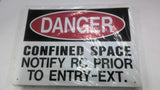 Danger Confined Space Sign Lot OF 45