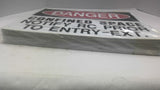 Danger Confined Space Sign Lot OF 45