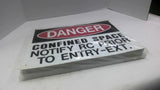 Danger Confined Space Sign Lot OF 45