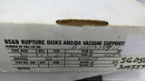 BS&B A1003734-1 Stainless Steel Safety Systems Rupture Disc 300PSIG 6" OAD