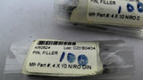 4X10-Niro-DIn Filler Pins Lot Of 3 Bags 100 Per Bag