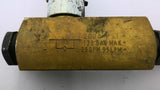 Parker F-1200 Brass Hydraulic Flow Control Valve 1" X 1" And 3/4" X 3/4" Bore
