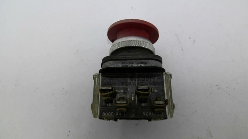 Allen Bradley 800T-06 Push/Pull Mushroom Head Switch 600VAC