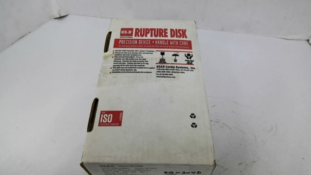 BS&B A7005432-3 Type JRS Safety Systems Rupture Disk 34.5PSIG 1-1/2"