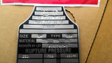 BS&B Safety Systems 96006394-1 Type DV Rupture Disk 2" 250PSIG 2 Per Box