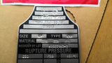 BS&B Safety Systems 96006394-1 Type DV Rupture Disk 2" 250PSIG 2 Per Box