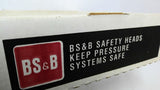 BS&B Safety Systems 96006394-1 Type DV Rupture Disk 2" 45PSIG