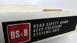 BS&B Safety Systems 96006394-1 Type DV Rupture Disk 2" 45PSIG