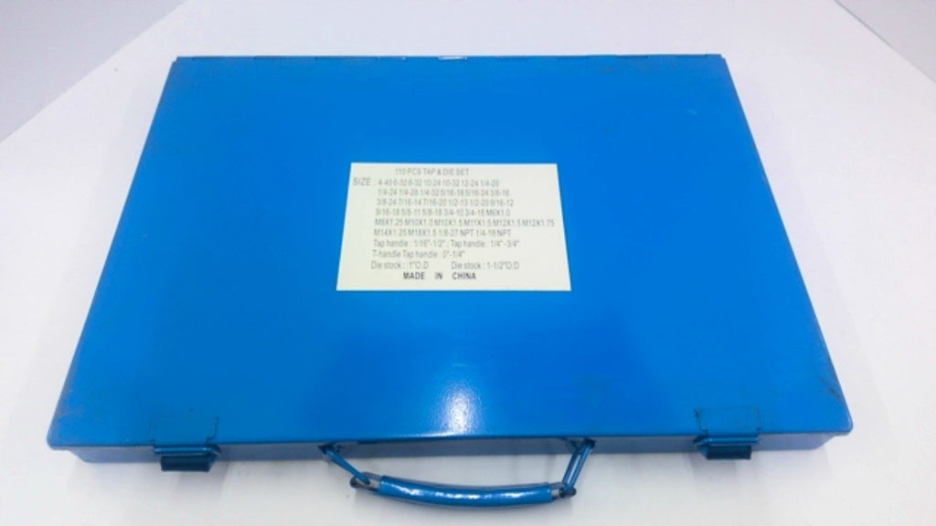 Tap and Die Set 110 pcs Metric and SAE