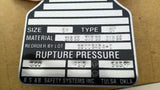 BS&B Safety Systems 99006494-1 Type DV Rupture Disk 6" 300PSIG