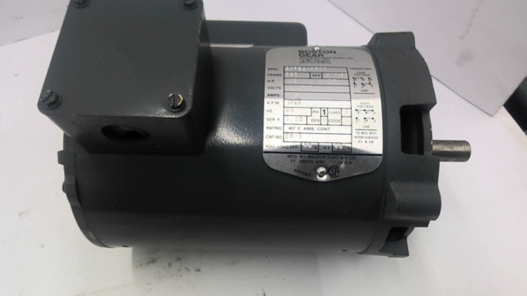 Boston ER-B AC Motor 1/3 HP 115/230 VAC 1800 RPM 4P 56C Frmae
