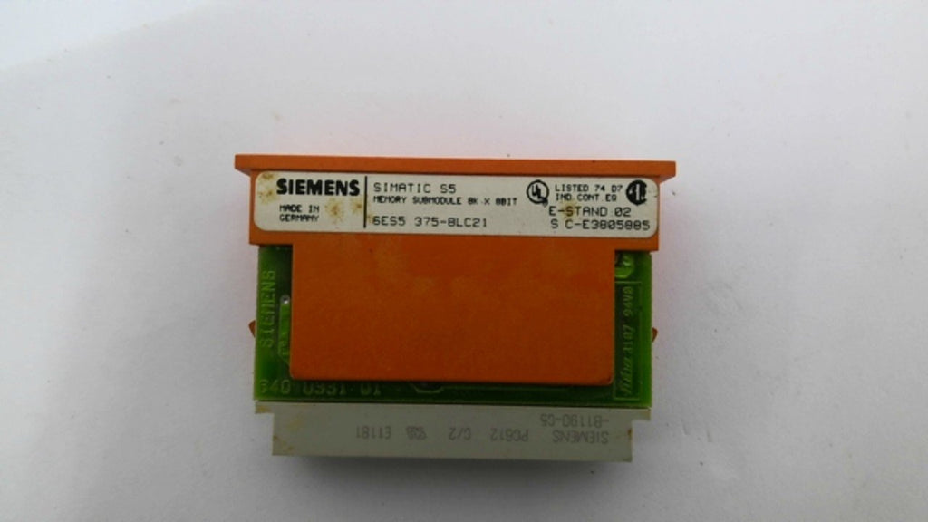 Siemens 6ES5-375-8LC21 Memory Submodule