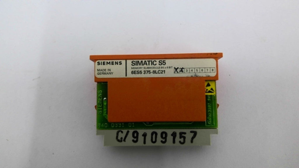 Siemens Simatic 6ES5-375-8LC21 Memory Submodule 250V 8K X 8Bit