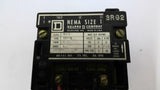 Square D 8502 SCO-2 Nema Size 1 Contactor 110V/50HZ 120V/60 HZ 27A