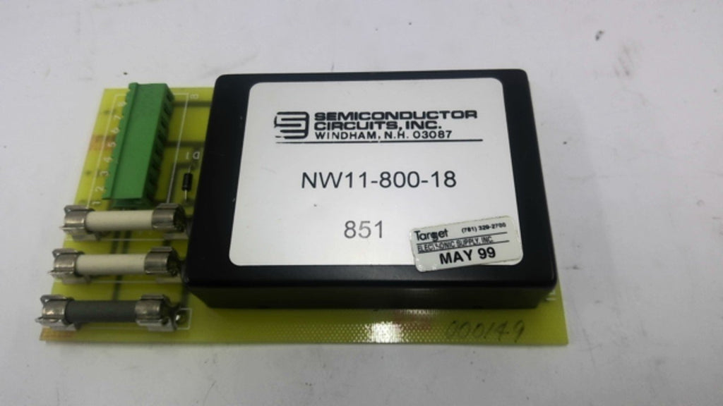 Semiconductor Circuits, INC NW11-800-18 Power Supply Module