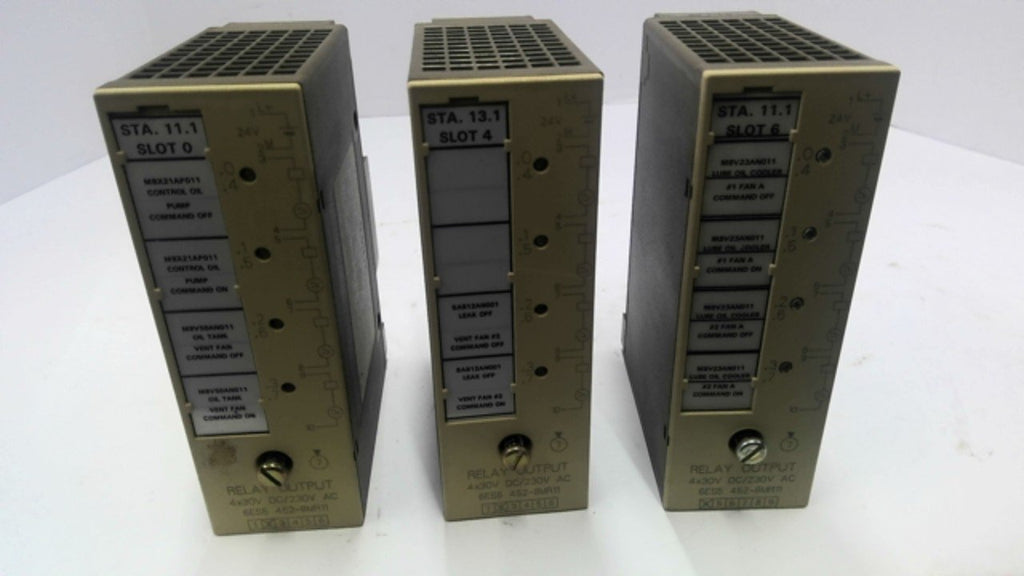 Siemens 6ES5 452-8MR11 Relay Output lot of 3