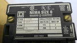 Square D 8502-SB01 2-Pole Single Phase Magnetic Contactor Nema Size 0240V 60HZ