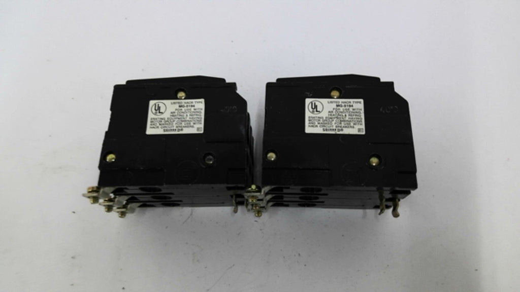Square D MG-5194 HACR Type 3-Pole Circuit Breaker 240VAC 30AMP Lot Of 2