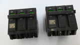 GE NP-1578013-P71 THQB 3-Pole Circuit Breaker 240VAC 30AMP Lot of 2