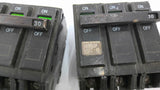 GE NP-1578013-P71 THQB 3-Pole Circuit Breaker 240VAC 30AMP Lot of 2