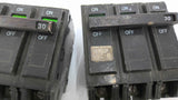 GE NP-1578013-P71 THQB 3-Pole Circuit Breaker 240VAC 30AMP Lot of 2