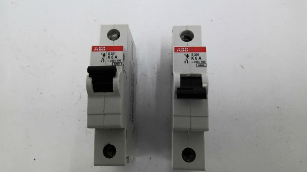 ABB S201-K6 Miniature Circuit Breaker 230V 10kA Lot Of 2