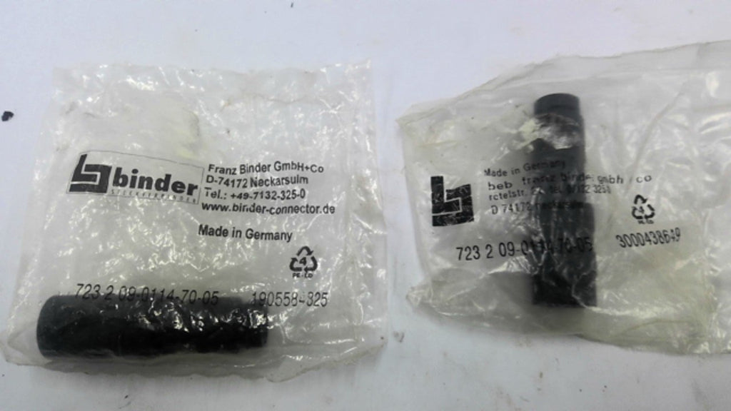 Binder 723 2 09 -0114-70-05 Electrical Cable Connector Lot Of 2
