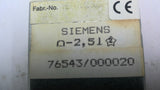 Siemens Analog 0-2.51 Panel Meter 76543/000020