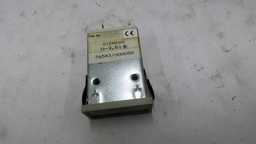 Siemens Analog 0-2.21 Panel Meter 76543