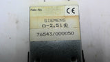 Siemens Analog 0-2.21 Panel Meter 76543