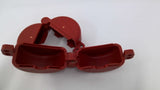 Safetee Donuts SD02 Red Plastic Gate Valve Lockout Lot Of 2