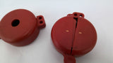 Safetee Donuts SD02 Red Plastic Gate Valve Lockout Lot Of 2