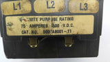 Joslyn Clark 5002A9001-11 3-Pole DC Definite Purpose Contactor 75AMPS 500VDC