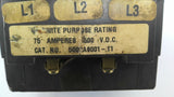 Joslyn Clark 5002A9001-11 3-Pole DC Definite Purpose Contactor 75AMPS 500VDC