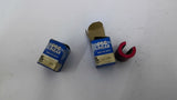 PBC FLCN08 Red Anodized Aluminum Linear Bearing Lot Of 2