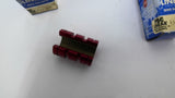 PBC FLCN08 Red Anodized Aluminum Linear Bearing Lot Of 2