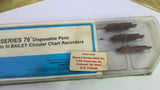 Graphic Controls 82-76-4006-03 Bailey Circular Purple Chart Recorders Lot Of 3