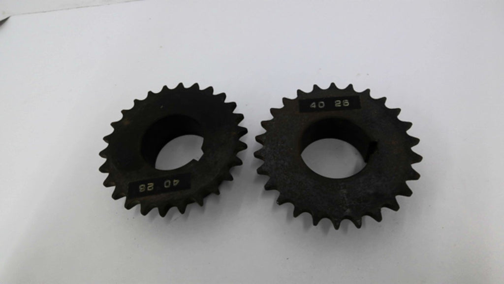 Browning H40P26 Split Taper Sprocket 40 Chain P1 Split Taper Bushing Lot Of 2
