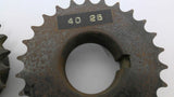 Browning H40P26 Split Taper Sprocket 40 Chain P1 Split Taper Bushing Lot Of 2
