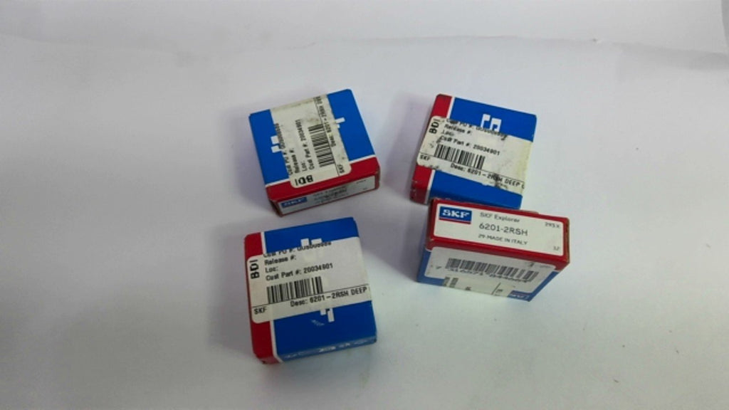 SKF 6201-2RSH Deep Groove Ball Bearing Lot Of 4