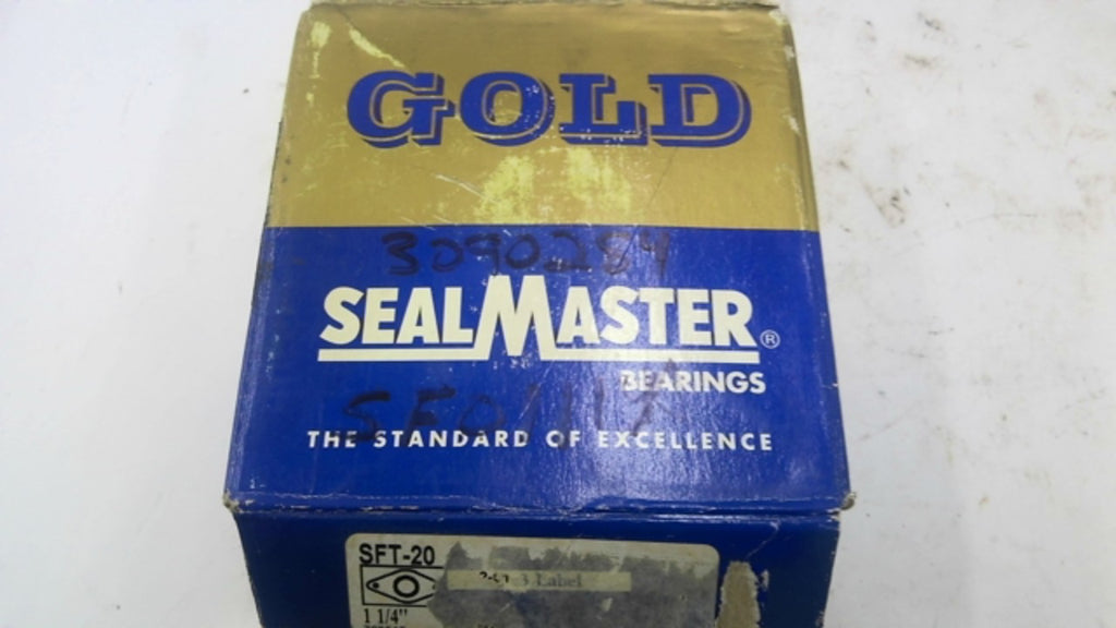Gold Sealmaster SFT-20 2 Bold Flange Bearing 1 1/4" bore