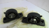 P-207 2-Bolt Pillow Block Bearing Lot Of 2