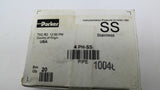 Parker 4-PH-SS Hex Head Plug With Safety Wire Hole 1/4" MNPT Box Of 20