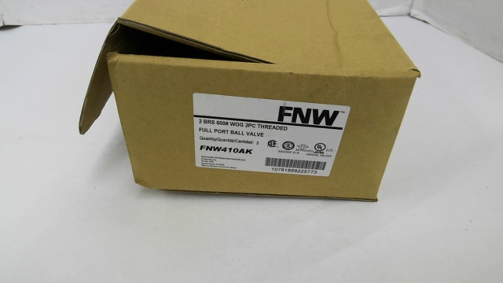 FNW FNW410AK 2" Threaded Full Port Ball Valve 600WOG 2 Per Box