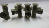 Hydraulic Tee Fitting 9/16" Lot of 8