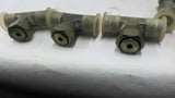 Hydraulic Tee Fitting 9/16" Lot of 8