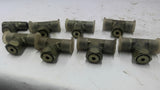 Hydraulic Tee Fitting 9/16" Lot of 8